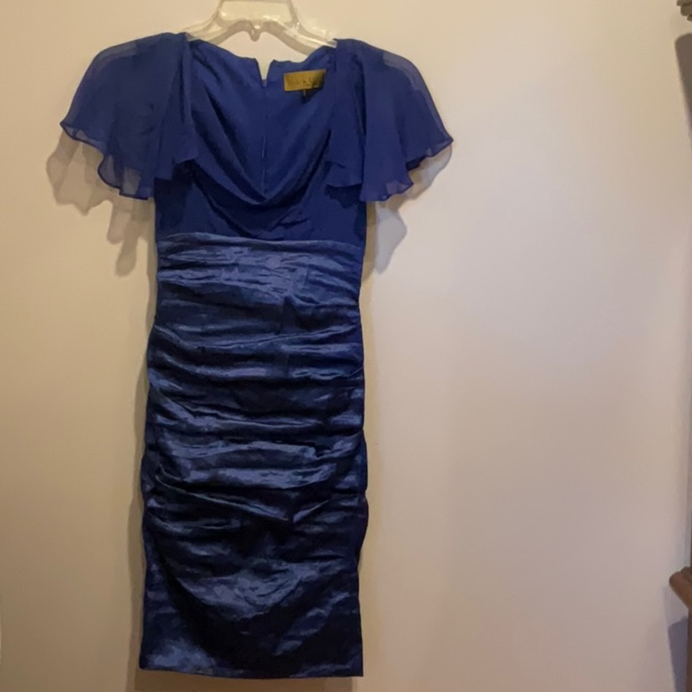 Nicole Miller Blue Cocktail Dress. Size 2. NWT